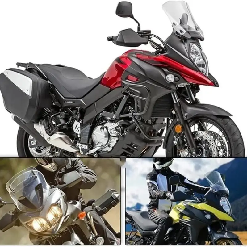 M76E Motorrad-Handschutzabdeckungen für DL650 2004–2023, schwarzes geformtes Paar Abdeckungsset für die linke und rechte Seite – Detail 8