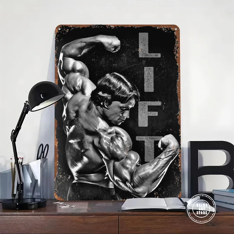 ARNOLD LIFT Printed Posters Customizable Wall Art Retro Vintage Metal Tin Signs for Home Room Mancave Decoration Garage Garden