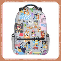 2024 New Bluey Animation Peripheral Children'S Outdoor Storage Bag Printed Backpack School Student Large Capacity Travel Bag