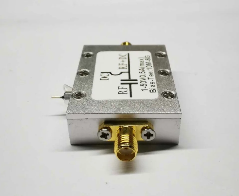 DYKB RF Biaser Bias Tee 10MHz-6GHz DC blocker Coaxial feed FOR HAM radio RTL SDR LNA Low Noise Amplifier BiasTee Laser drive