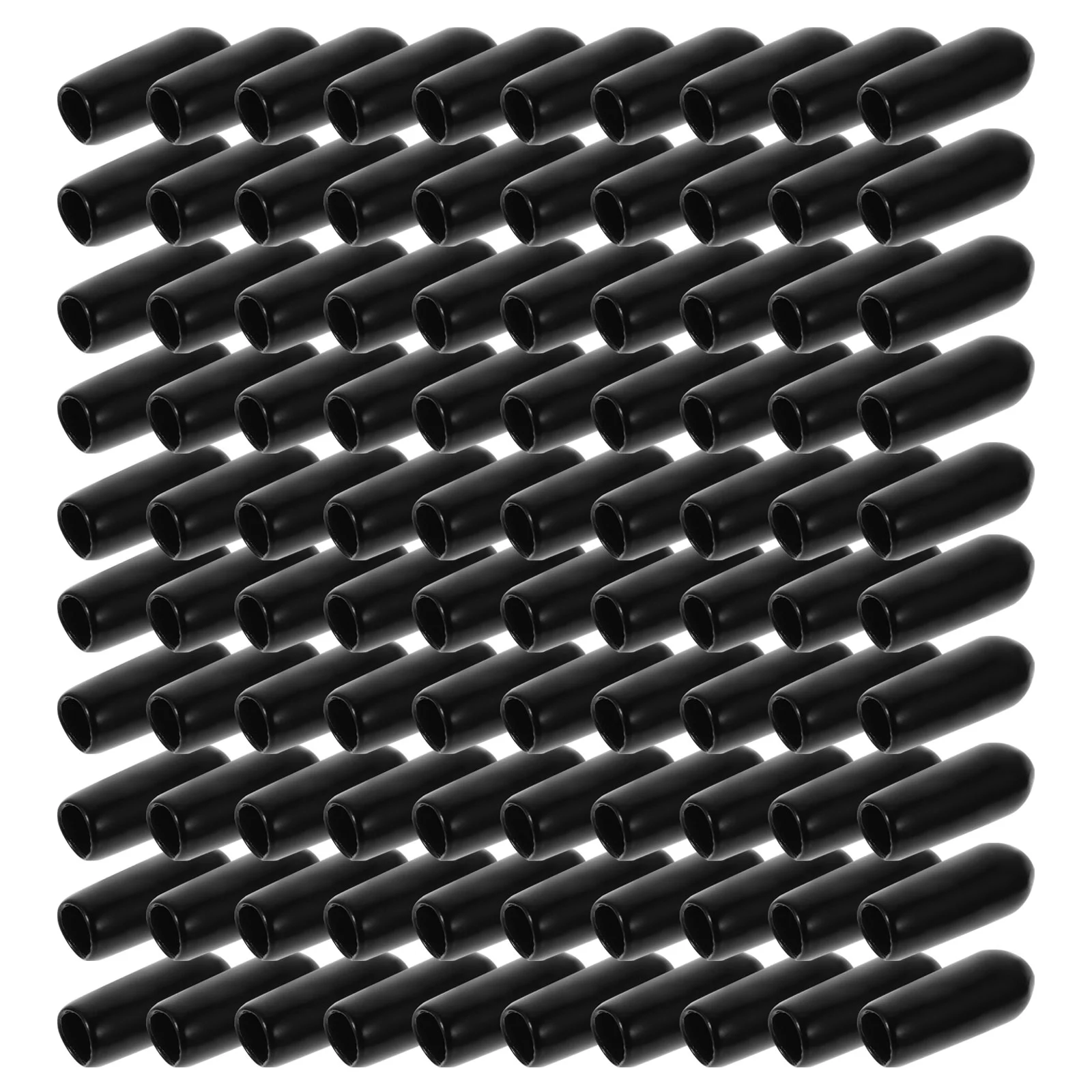 

100 Pcs Headband Foot Cover DIY Accessories Hair Clasp Ending Parts Bands Covers Headbands Replacement Caps Hoops Rubber