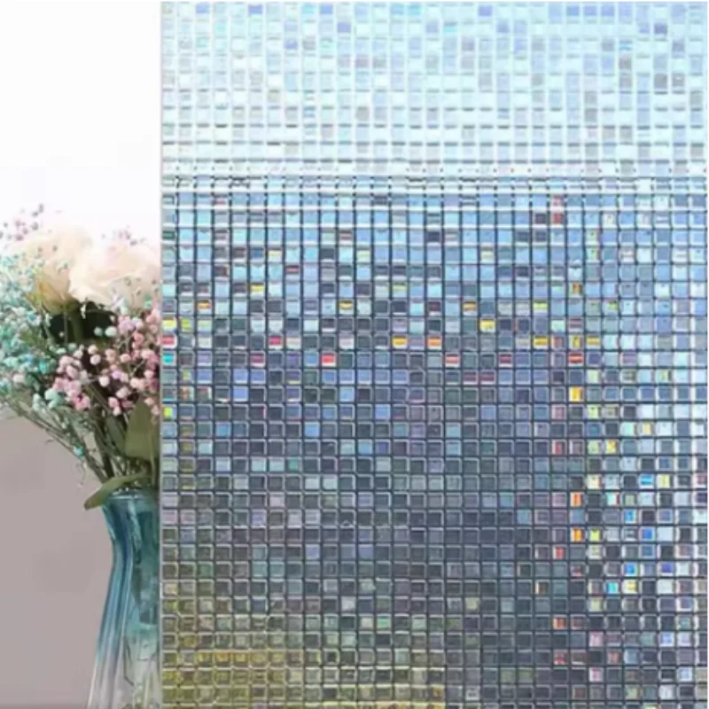 Glue-Free Static Cling Window Film, Heat Insulating Anti-Peep Privacy Window Film, Light Transmitting Non-See-Through Decor Glas
