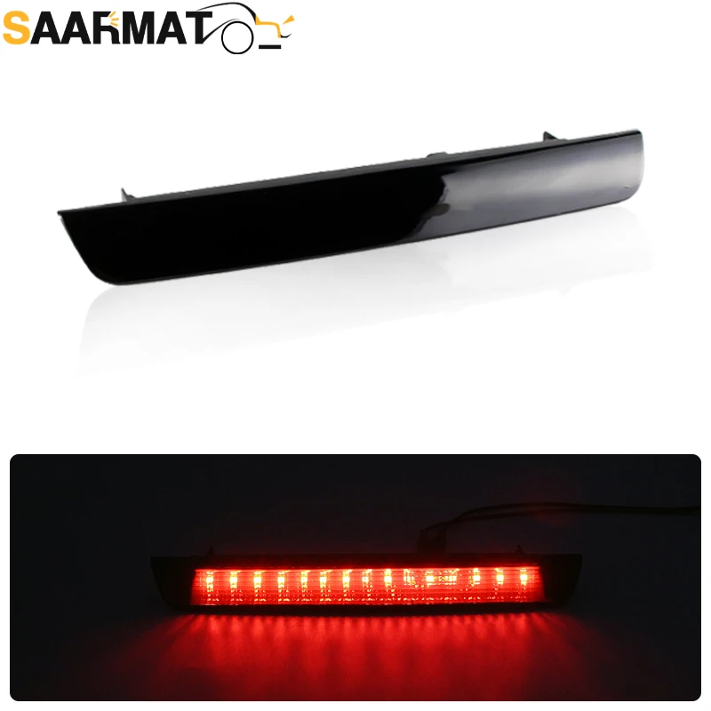 Red/Black Lens LED Tail Rear High Mount 3rd Brake Light Lamp For  Nissan Qashqai J11 2013-2021 High Level Rear Tail Signal Lamp