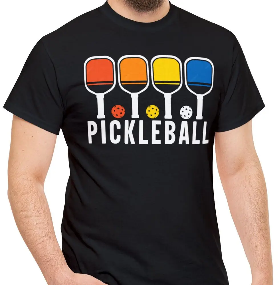 Pickleball Sports Dink Men's T-Shirt Gift Son Dad Boyfriend T Shirt Tee For Men Women Summer Tees Cotton Luxury Brand Vintage