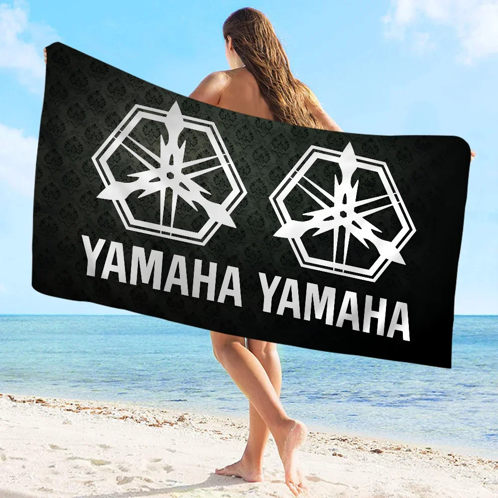 Y-YAMAHA Racing Logo Microfiber Printed Beach Towel Mountain Climbing Yoga Beach Swimming Running Absorbent Soft Towel