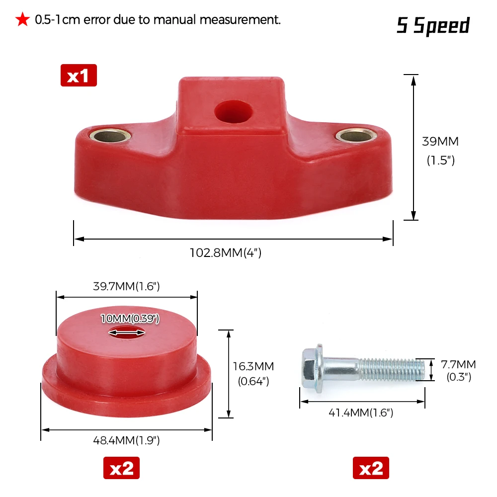 Front & Rear Shifter Stabilizer Bushing Kit (5 / 6 Speed ) For Subaru Impreza WRX BRZ Forester Legacy,Toyota FR-S GT86