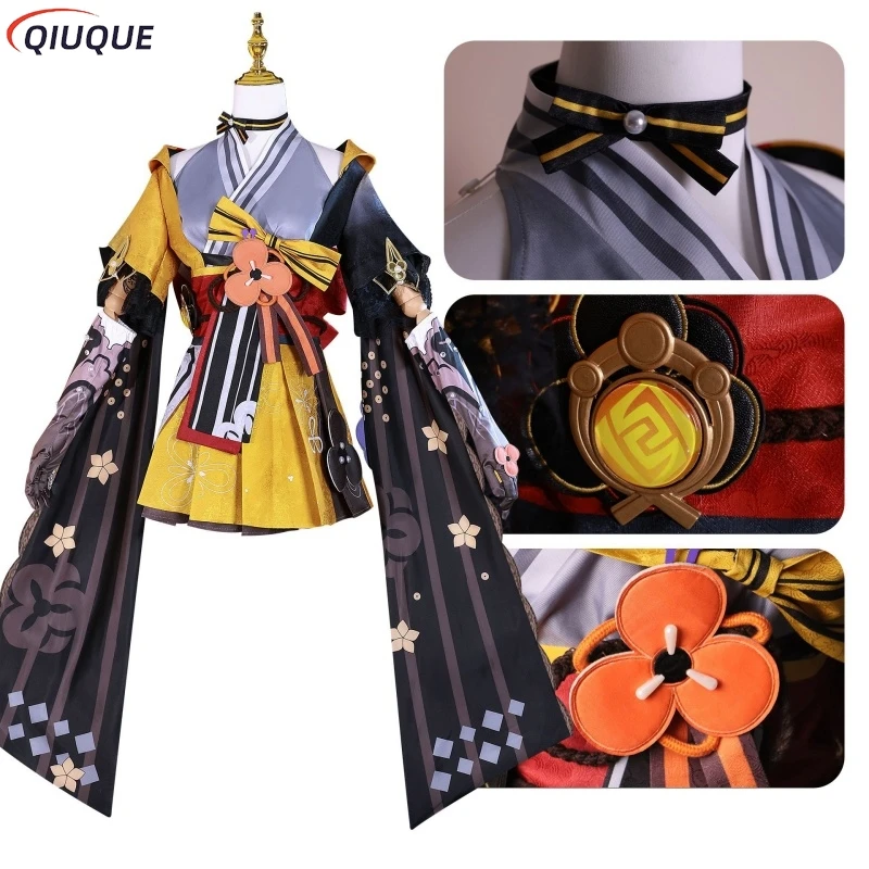 Chiori Cosplay Costume Wigs Boots Shoes Metal Accessories Women Costume Full Set Carnival Party Costume view 2