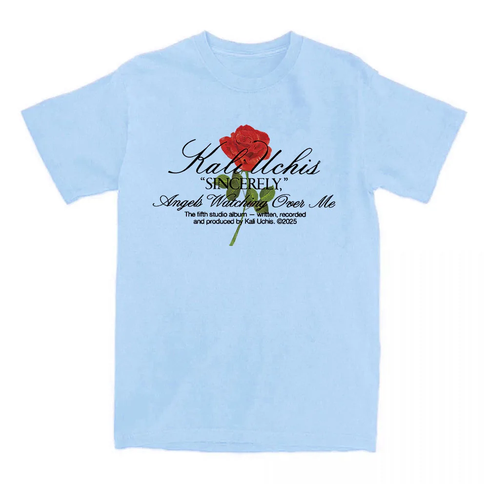 بصدق ارتفع تي شيرت كالي UCHIS المغني الجرافيك بلايز قصيرة الأكمام القطن الإناث تي شيرت النساء الرجال الملابس عادية فضفاض تيز