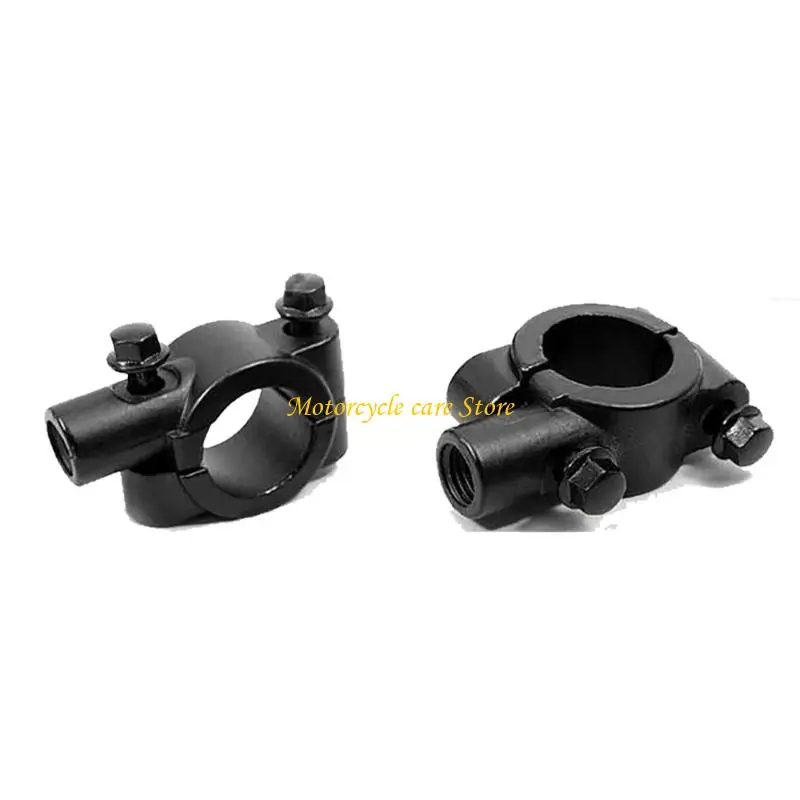 U75F Pack of 2 Handlebar Rearview Mount Clamp Motorbike 7/8