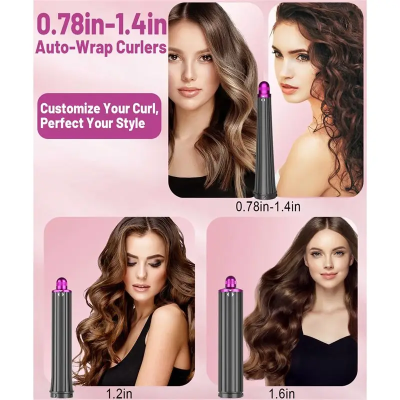 مرفق براميل طويلة من مكواة تجعيد وبراميل طويلة مخروطية الشكل لدايسون Airwrap HS01 HS05 HS08 أداة تجعيد دوران مزدوجة