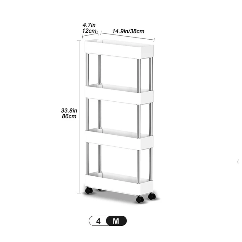 Sewing storage rack, mobile storage rack, kitchen refrigerator, bathroom, living room, organizing rack, storage rack image 6