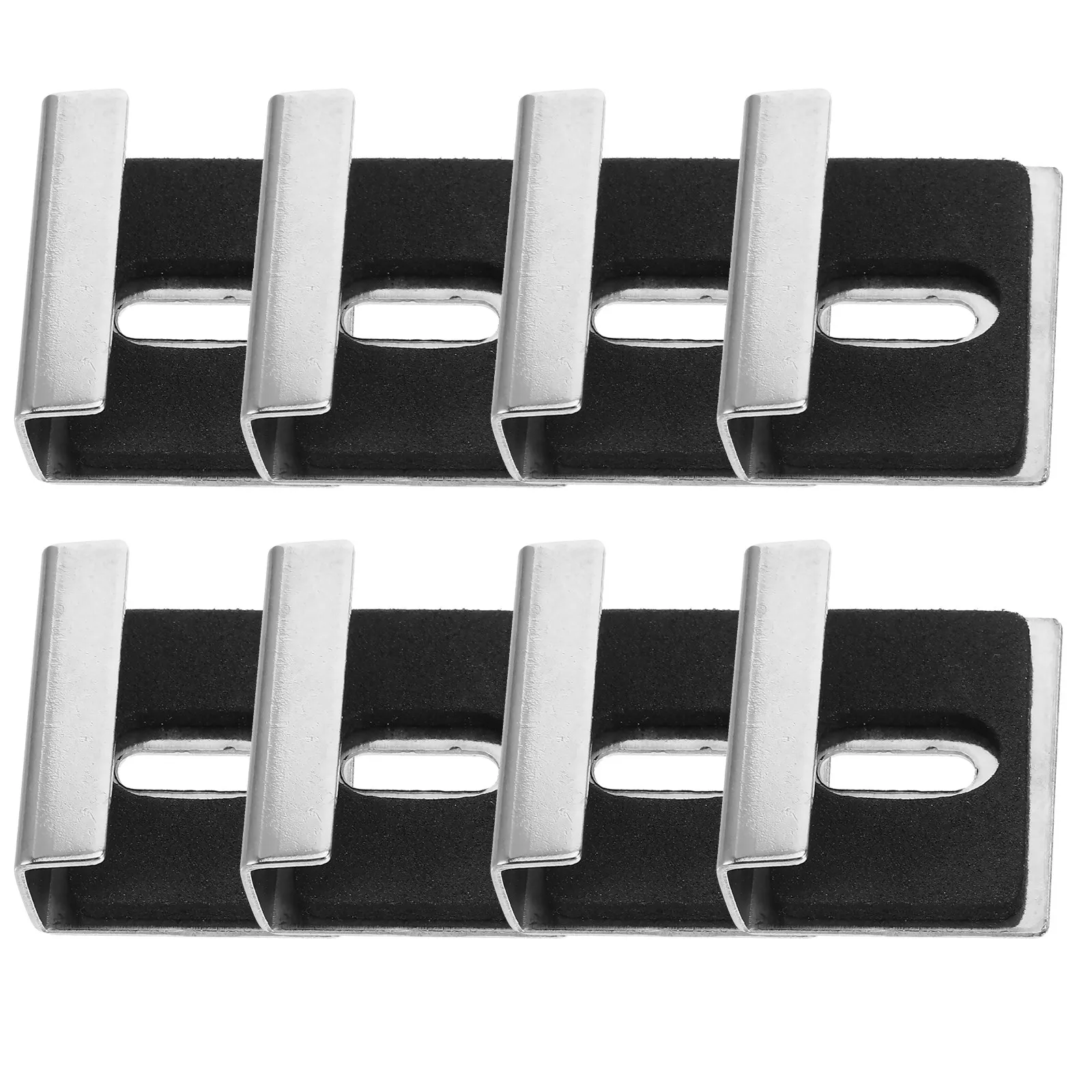 8Pcs Glass Mirror Clips Heavy Duty 304 Stainless Steel Wall Mount Brackets Secure Glass Retainer Holder for Frameless Mirrors