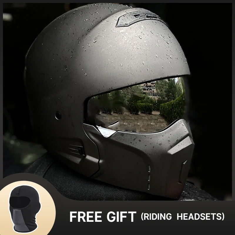 

Retro Motorcycle Scorpion Helmets Cascos Para Motos with ABS Shell Built-in Lens Men Women Adult Four Seasons