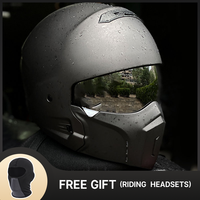 Retro Motorcycle Scorpion Helmets Cascos Para Motos with ABS Shell Built-in Lens Men Women Adult Four Seasons