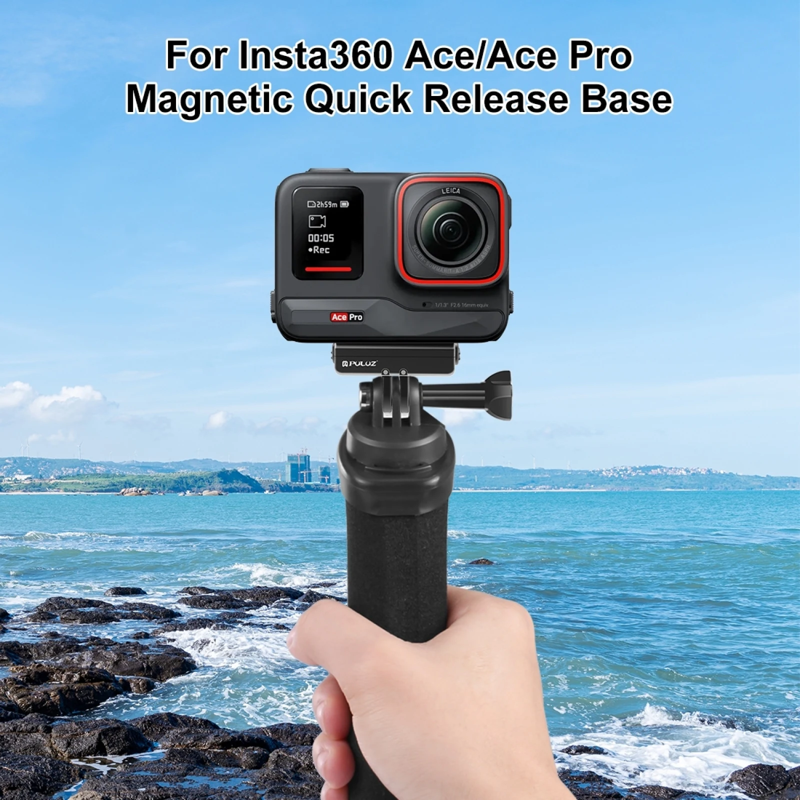 Support de base magnétique à dégagement rapide, adapté pour Insta360 Zan/ ZanPro/tage PULUZ