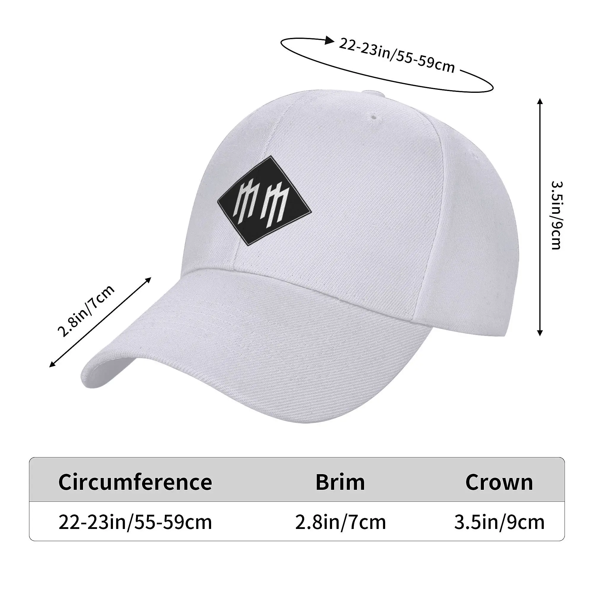 MM Logo Cap Men Women Trendy Headwear Marilyn Manson Baseball Caps Adjustable