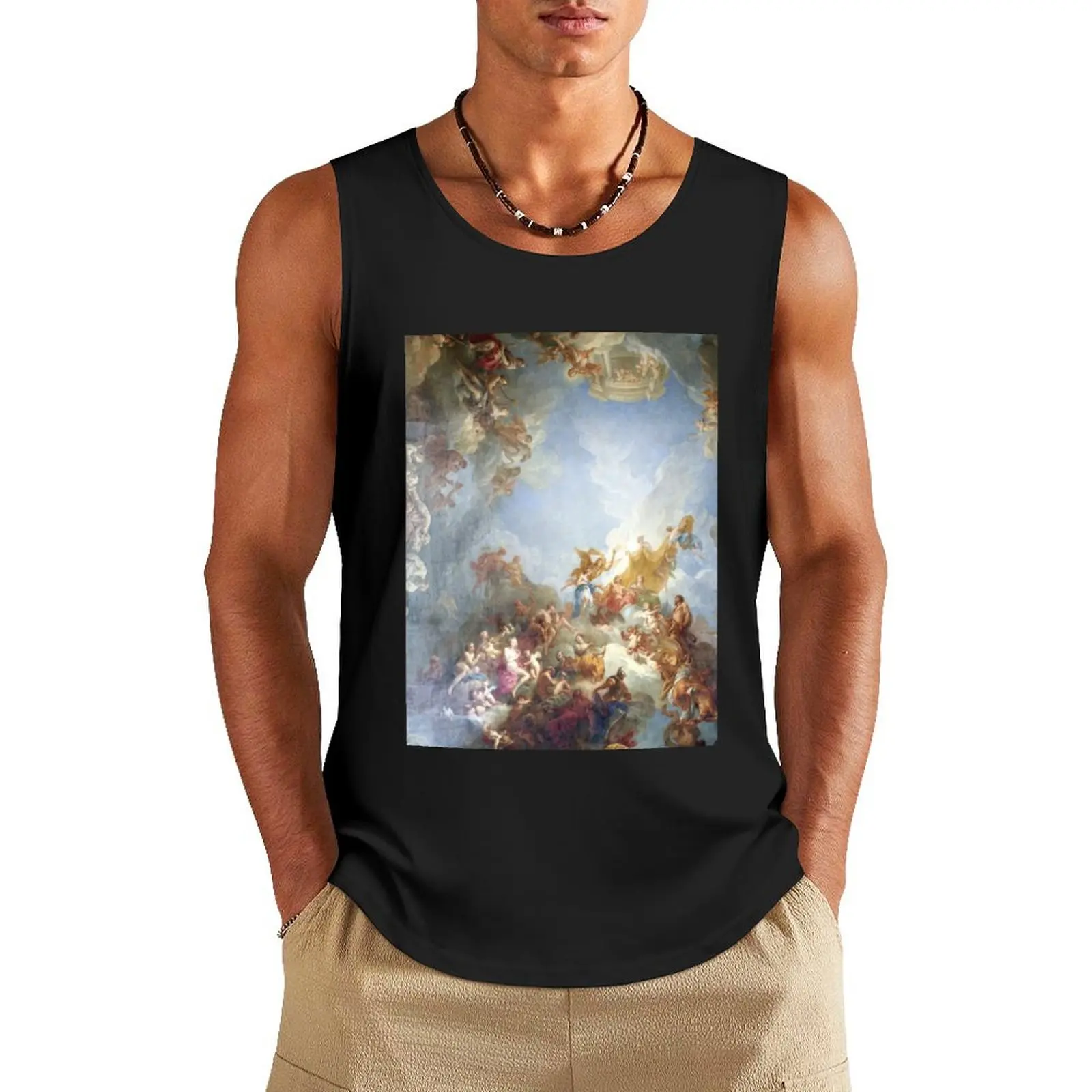 Ceiling at Versaille Renaissance Painting Tank Top Men's tops new in tops & t-shirt t shirts Fitness men clothing