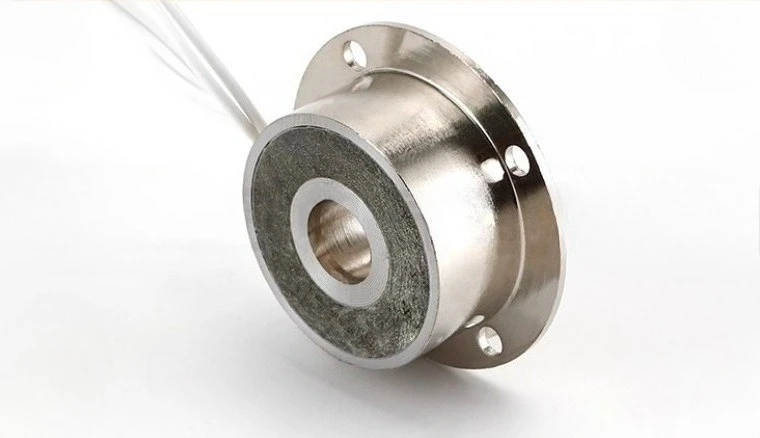 فرامل كهرومغناطيسية بقطر خارجي 38 مم، تشغيل منخفض الضوضاء 12 فولت/24 فولت، نظام الكبح الميكانيكي