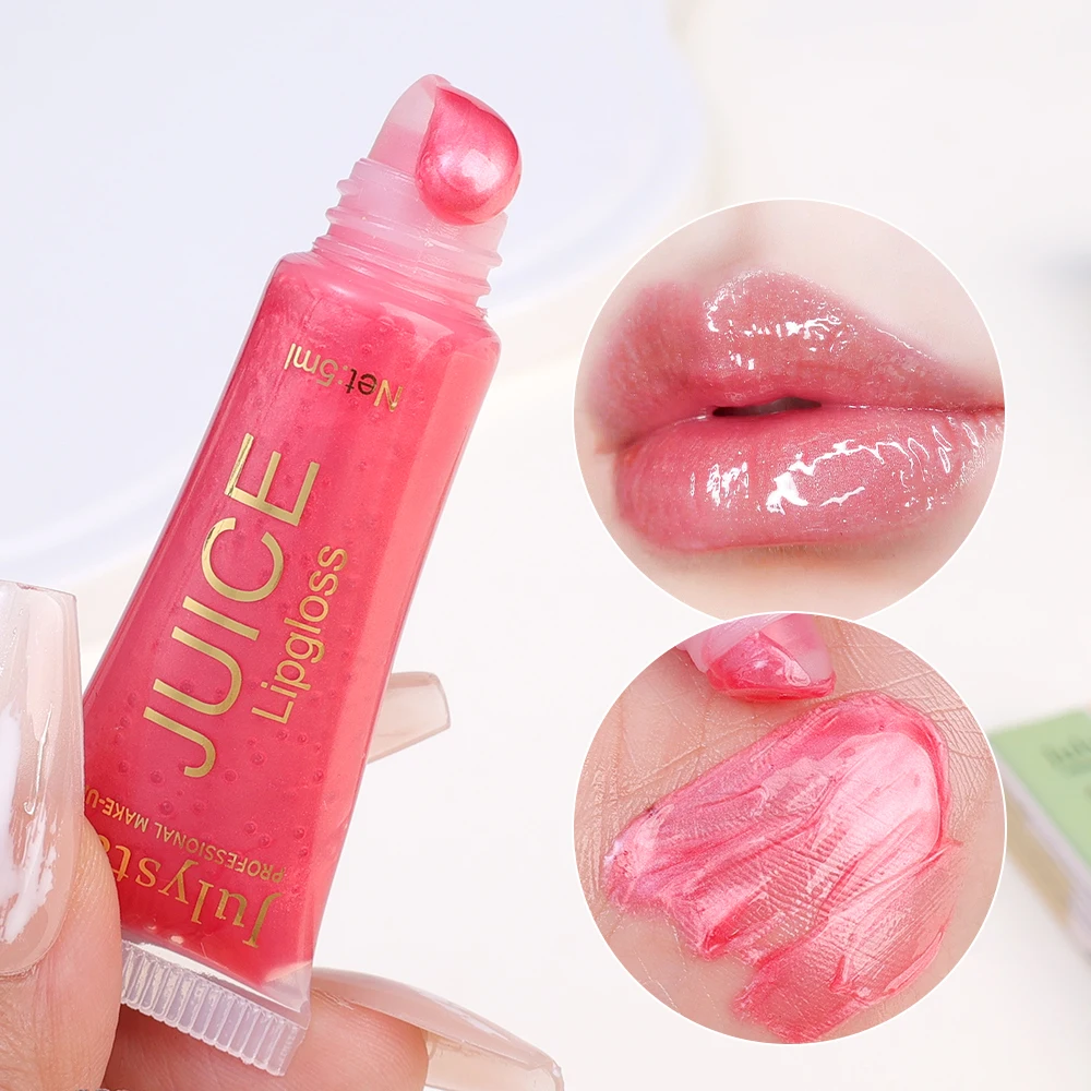 Mirror Lip Gloss Soft Tube Mirror Lip Oil Nude Brown Plumping Lipgloss Moisturising Transparent Lips Care Beauty Cosmetic Makeup