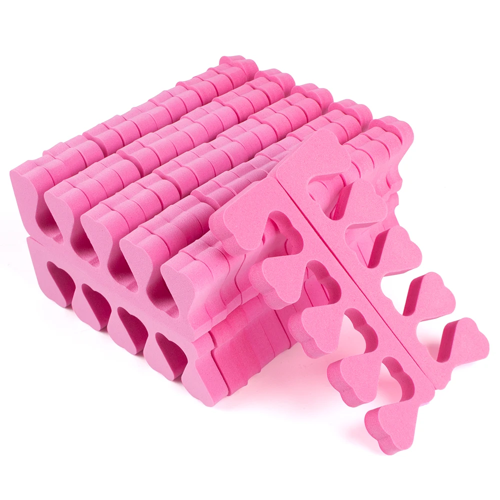 800PCS Pedicure Toe Separators Set Bulk Nail Art Finger Separators Soft Foam Toe Stretcher For Toes & Finger Relaxing Holding