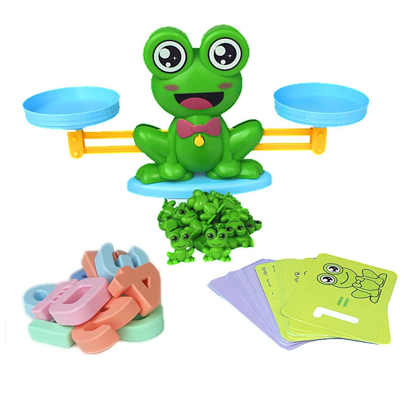 

Digital frog balance toy early education enlightenment science education addition and subtraction balance game table scale