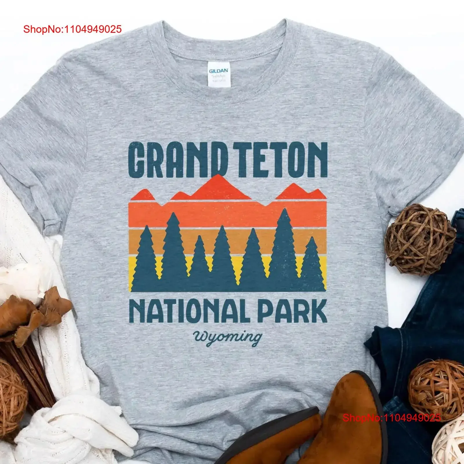 

Футболка Grand Teton National Park Wyoming, винтажная, слегка, унисекс, универсальная, стильная, дышащая, удобная, повседневная