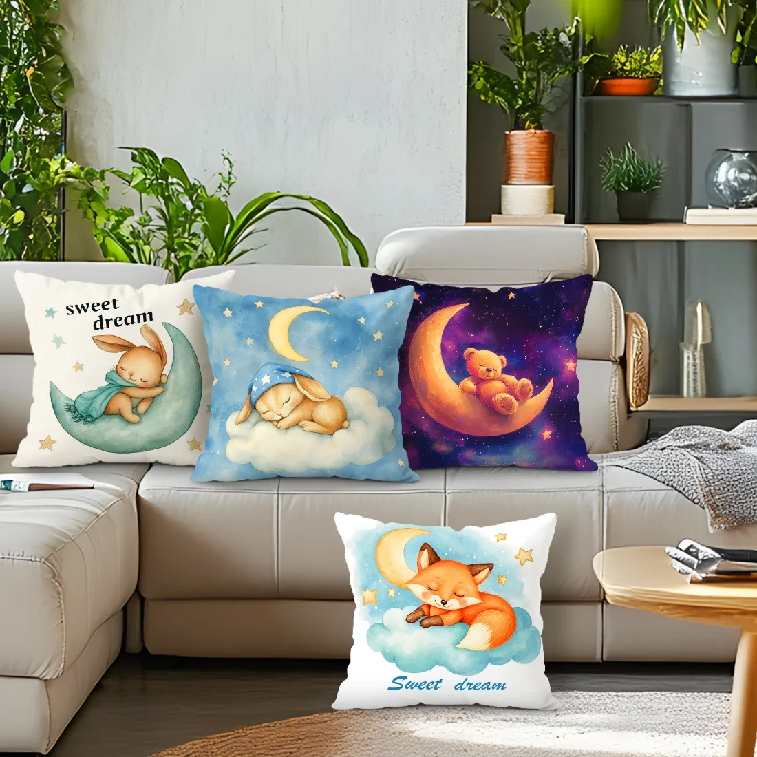 sweet dreams Cushions Pillowcase Polyester Cushion Cover Throw Pillow Pillowcover Home Car Sofa Decor