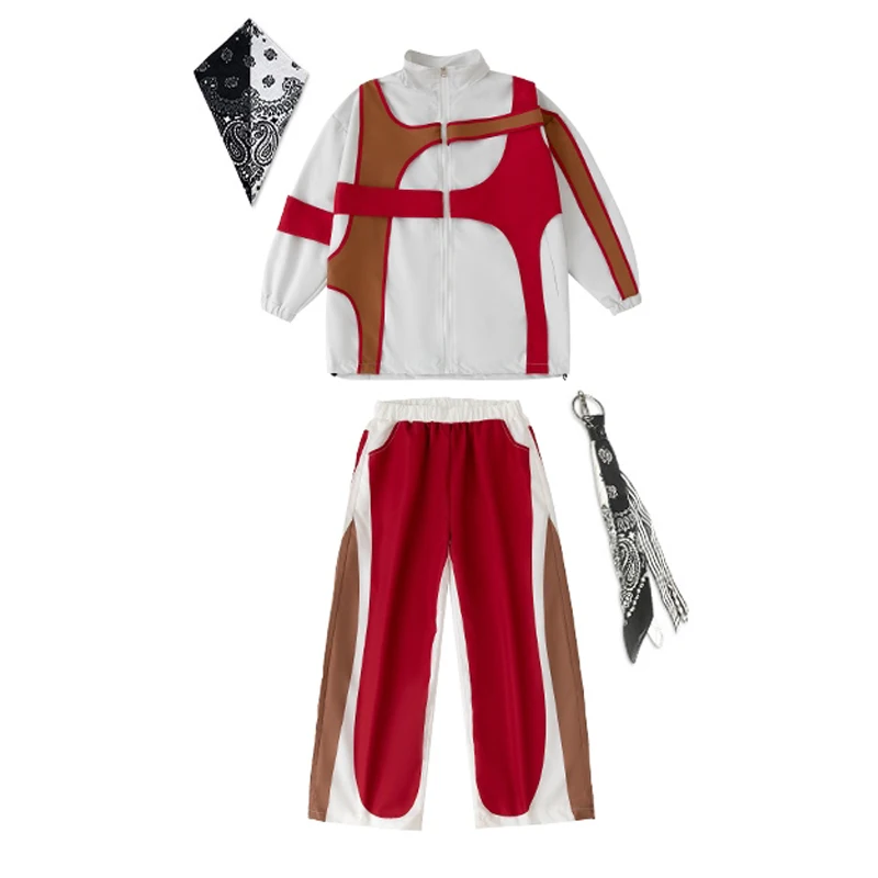 

Kids Street Dance Clothing Hip Hop Dance Costume Baggy Long Sleeves Tos Pants Boys Girls Jazz Performance Outfits Jogger BL14047