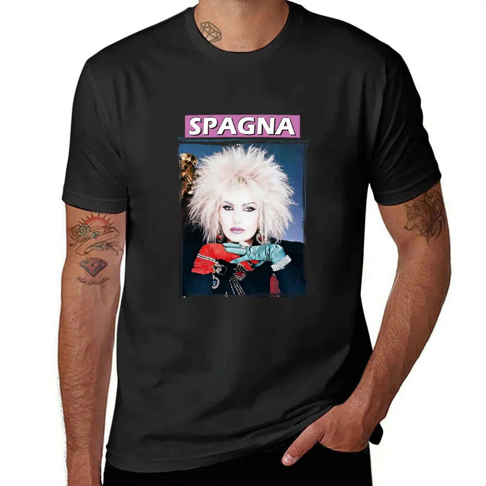 Ivana Spagna singer T-Shirt vintage clothes heavyweights hippie clothes mens cotton t shirts