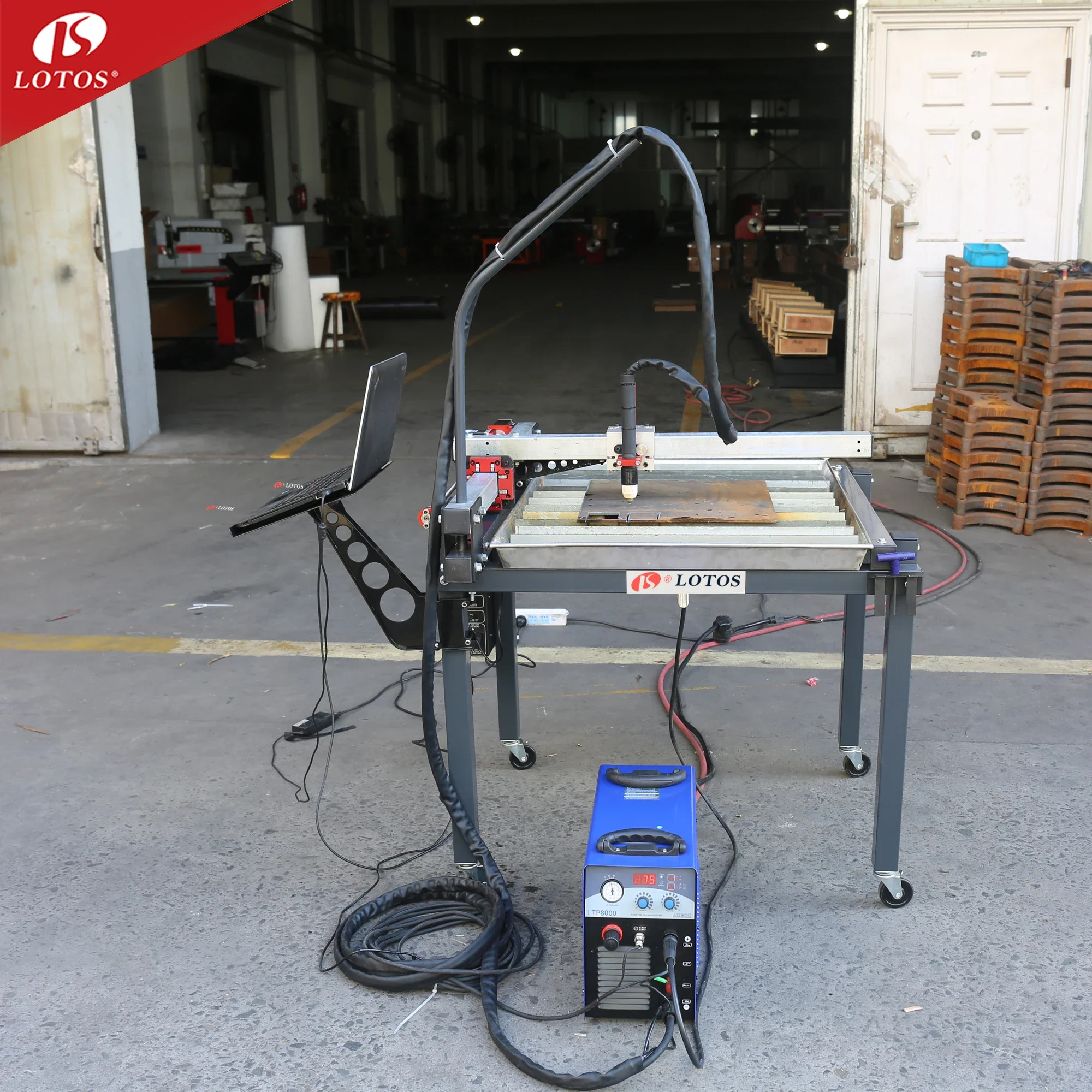 Lotos Factory Price HNC-1500W Portable Cnc Plasma Cutting Machine 1500x3000mm Cutting Area Cnc Plasma Cutters