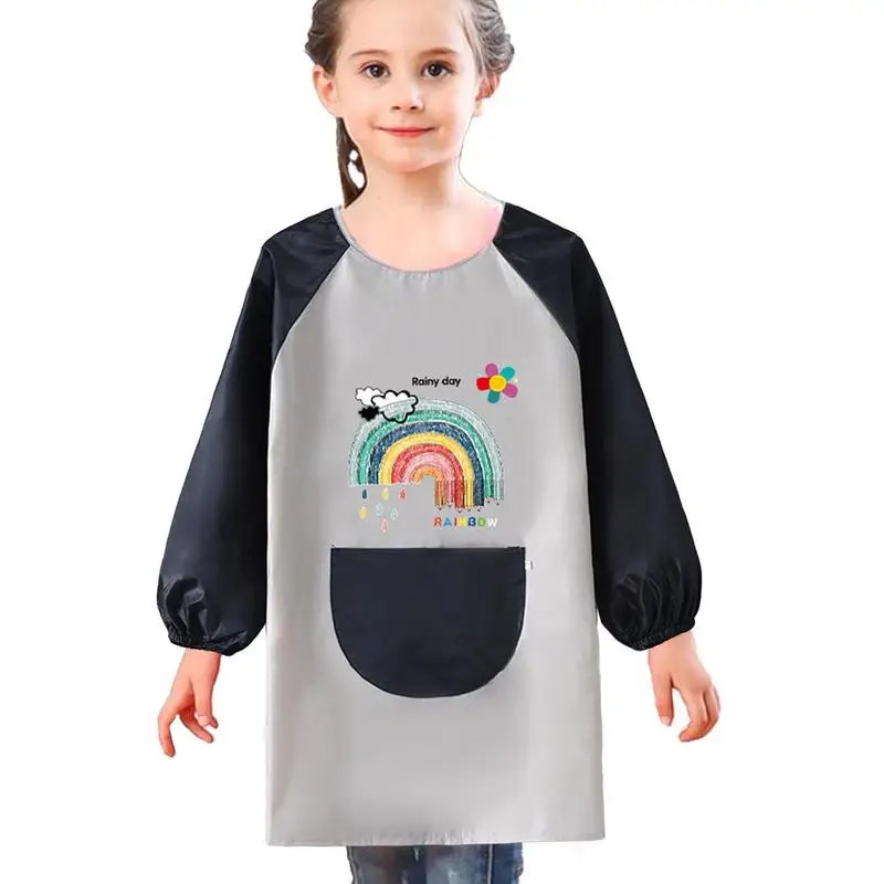 

Waterproof Kids Painting Aprons Toddler Apron Art Smock Stain-Proof Artist Smock Paint Aprons Kids Art Apron Painting Supplies