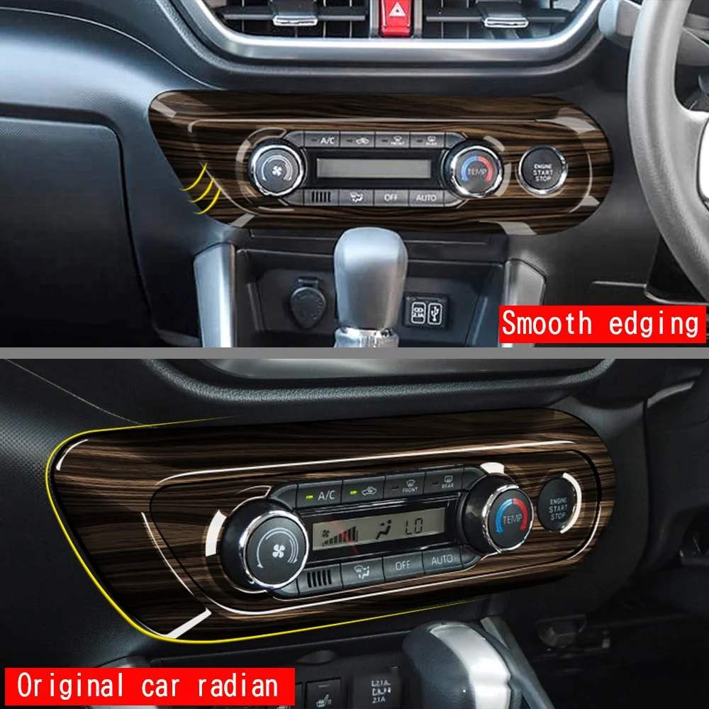 Air Conditioning Button Panel Frame Anti-Scratch and Wear-Resistant for Toyota Reiz Raize Carbon Fiber Pattern jasmine