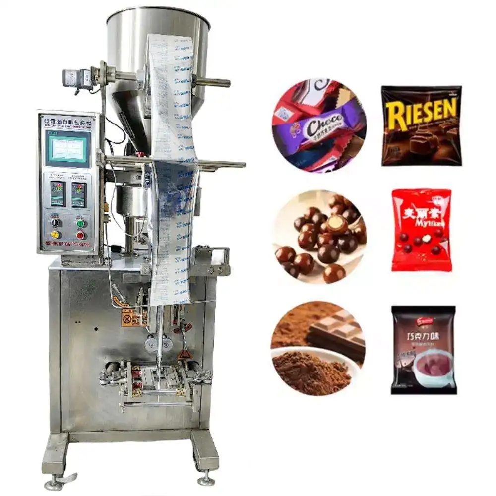 For Sugar Salt Stick Granule Sachet Filling Packing Machine 3 Side Sealing Back Sealing Foil Plastic Film Packaging Machine m