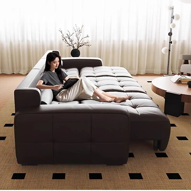 Divani reclinabili elettrici economici neri Divani da soggiorno di lusso italiani classici cinesi Mobili Divano Soggiorno di qualità moderna