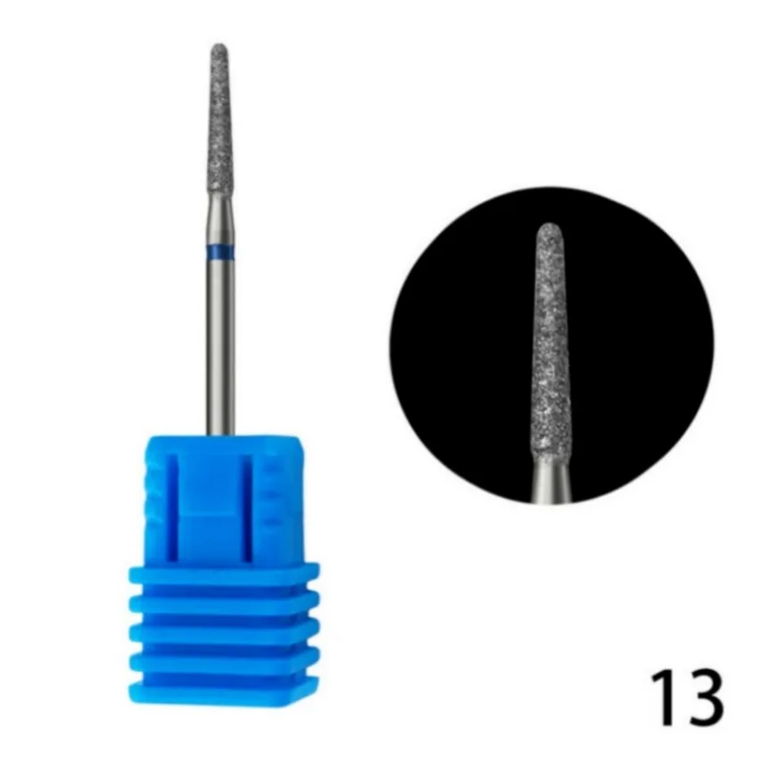 Broca de diamante para máquina elétrica de manicure, Cutícula Clean Milling Cutter, Ball Burr Removing, Unhas Acessórios