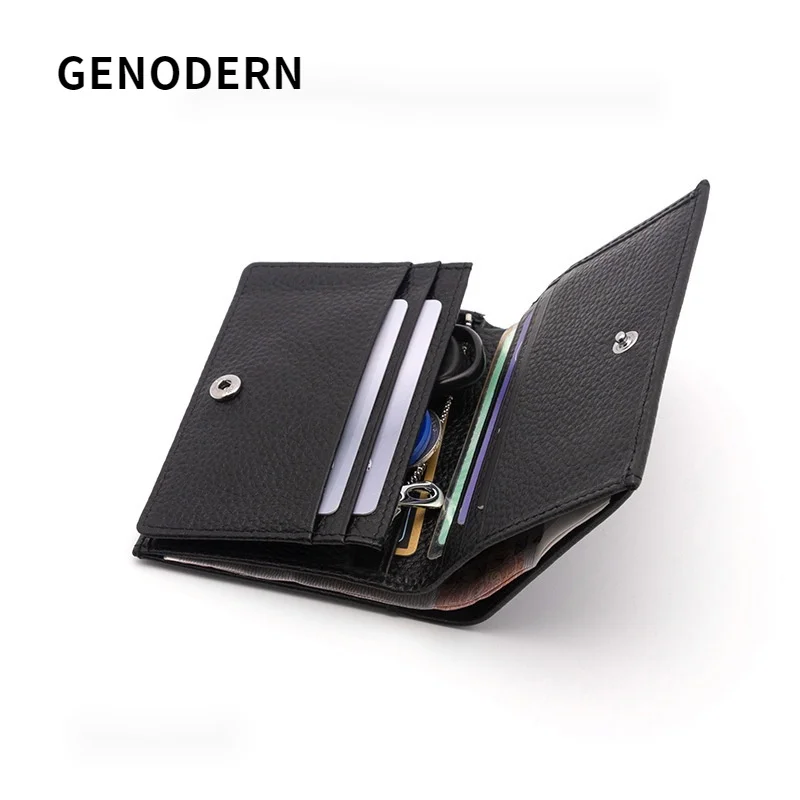 GENODERN Leather Wallet Multiple Card Slots Wallet