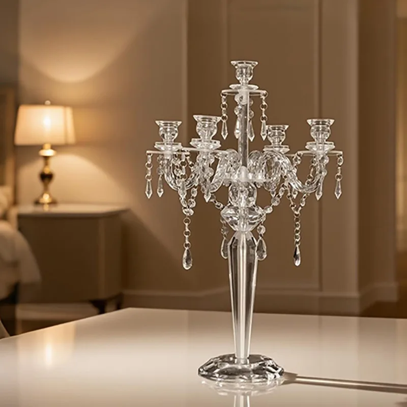 

Простой акриловый подсвечник, свадебный декор, украшение для обеденного стола, декор для демонстрационной комнаты, предмет интерьера для дома