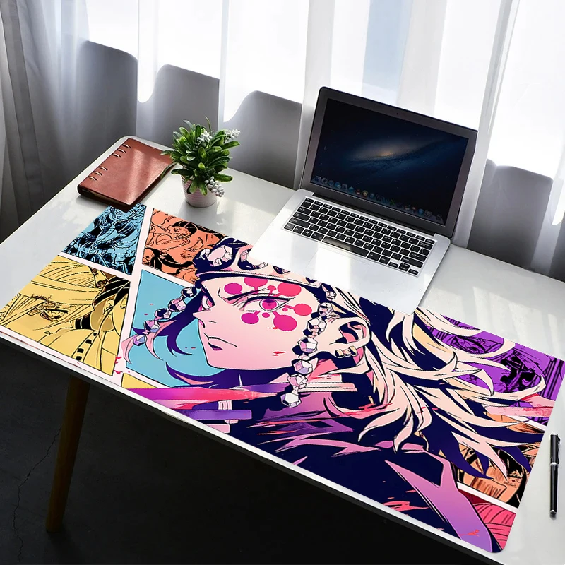 

Mouse Pad Laptop Rubber Extended Desktop Mat D-demon Slayer Tengen Uzui Computer Gamer Mousepad Gaming Accessories Keyboard Pad