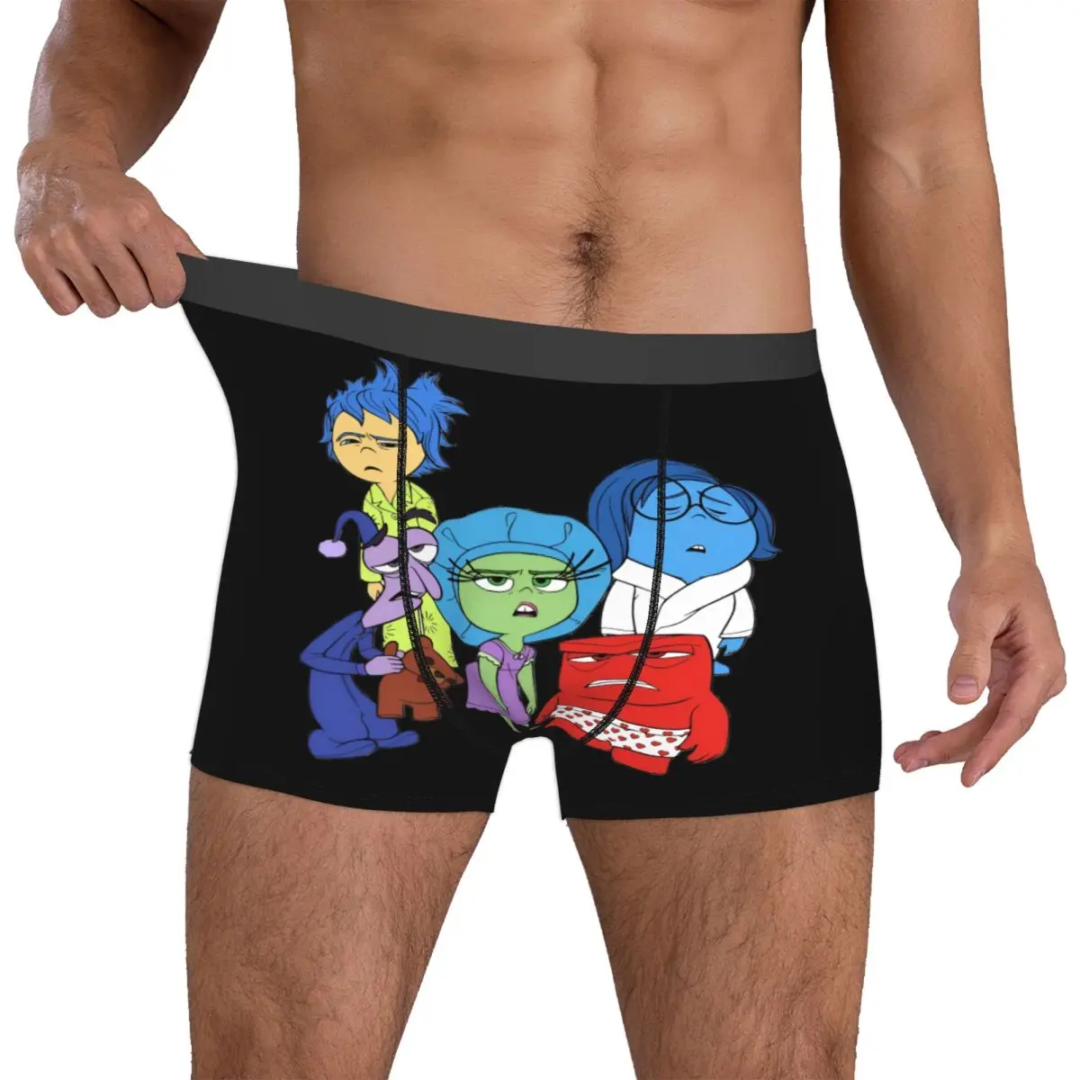 

Мужские трусы-боксеры с принтом персонажей аниме: Радость, Грусть, Гнев, Страх, Отвращение