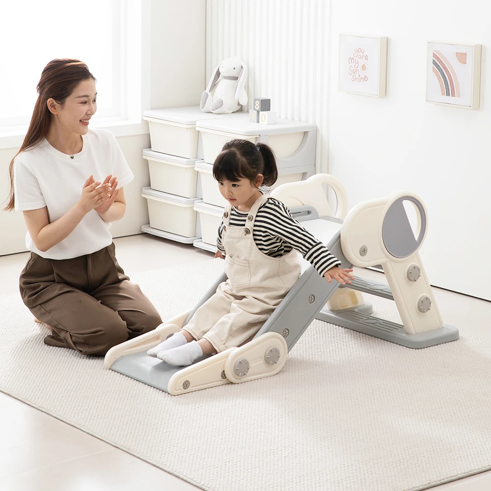 

Foldable Plastic Toddler Slides for Kids 1-3 Years Indoor Outdoor Play Equipment Children's Mini Indoor Slide Toys