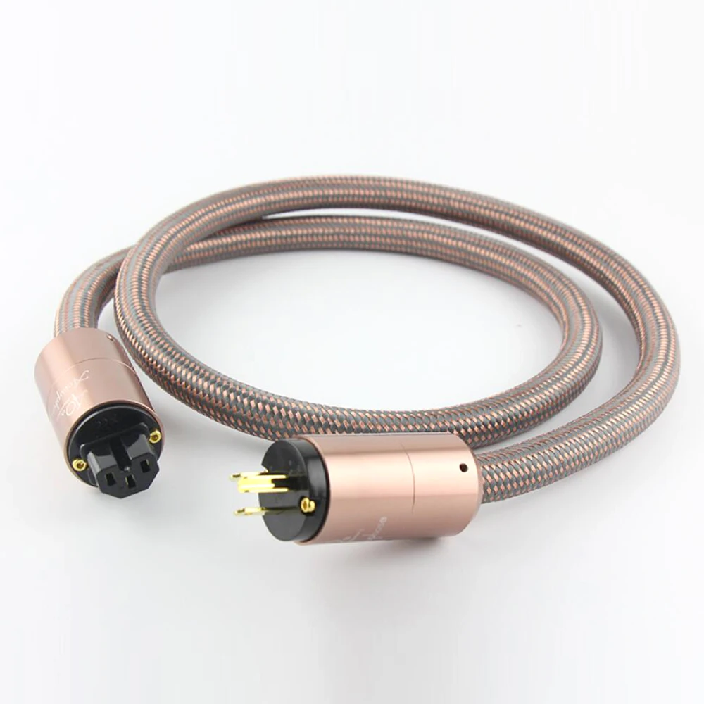 Cable de alimentación Hifi Accuphase UE/EE. UU., Cable de alimentación OFC de alta pureza con enchufe estándar europeo para amplificador, reproductor de CD, DAC