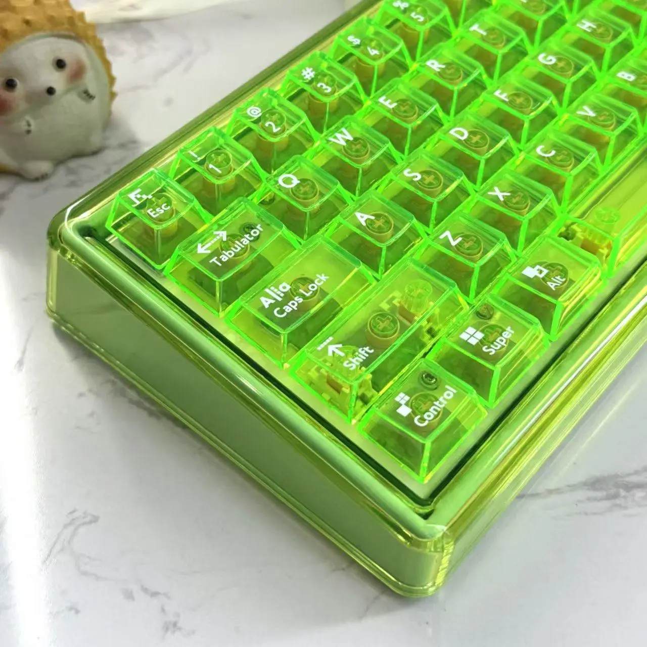 Teclado Mecânico Base68 Bluetooth Sem Fio Tri-modo Personalizável com Alta Transparência, Hot Swap RGB para Escritório e Jogos, Presente