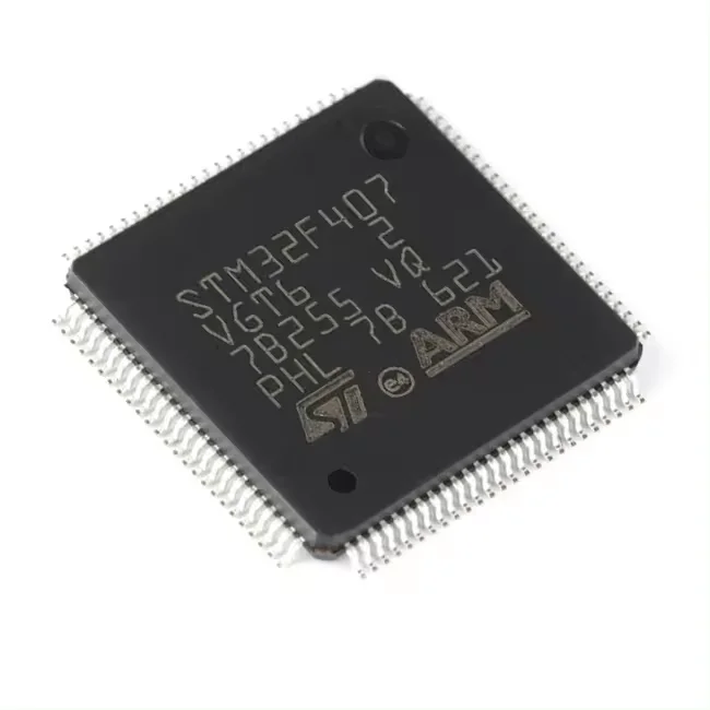 32F407VGT6 Original ST MCU 32bit 168MHz 1MB Flash LQFP100 Integrated Circuit IC Chip Microcontroller