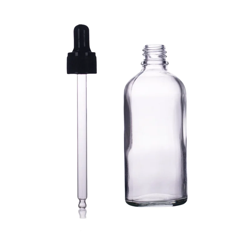 Glass dropper bottle