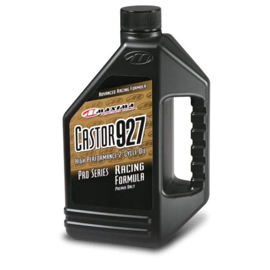 

Maxima Racing Oils 23964-2PK Castor 927 Racing 2-Stroke Premix Oil 64 oz Bottle 2-Pack for High-Performance Motorcycle Engines