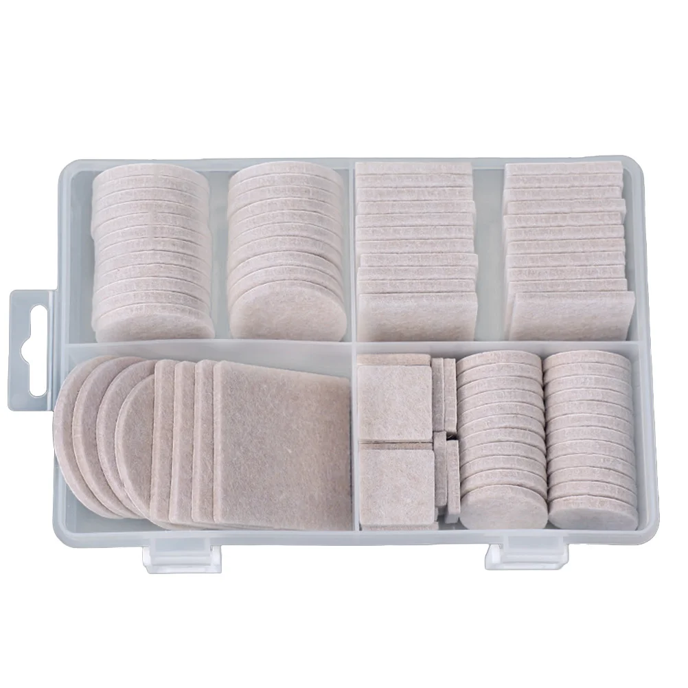 

104Pcs Silent Felt Floor Protector Pads Thickened Furniture Protection Covers Non Slip Chair Table Leg Self Adhesive