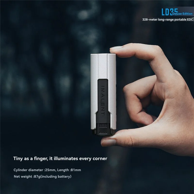 Lanterna 3CGRO LED Luz 1200 Lumens Mais recente Fonte de Luz de Longo Alcance Camping Tipo-C Iluminação de Trabalho Recarregável