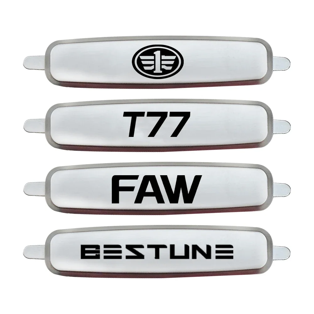 Car Metal Seat Emblem Seat Tuning Badges Stickers For FAW Bestune B90 B70 B50 B30 T55 T99 T77 E01 Hongqi H9 HS5 HS7 HS9 H5 HS3