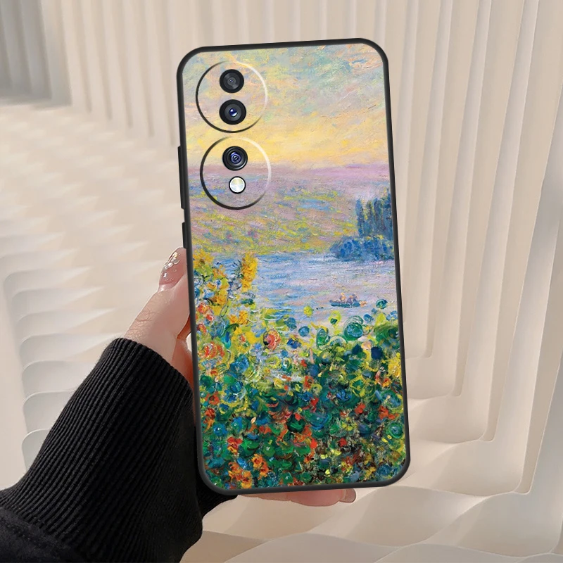 حافظة كلود مونيه لهاتف هونور ماجيك 7 لايت 5 6 برو لهاتف هونور 200 400 50 70 90 X9 X8a X8b X9a X9b X9c #5