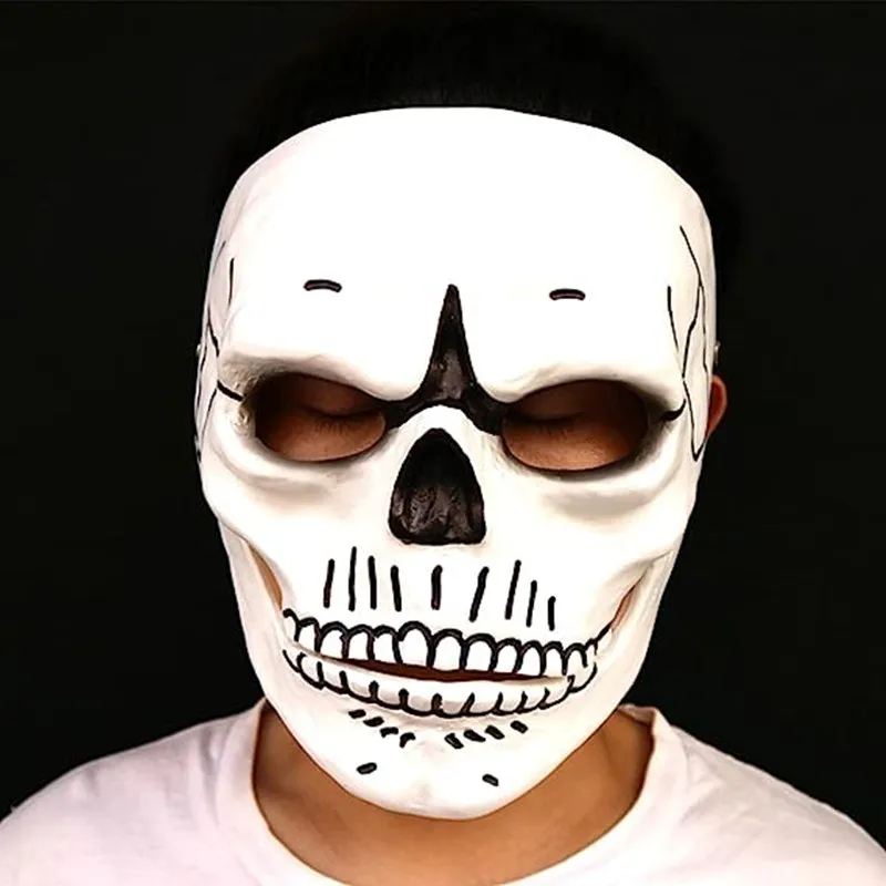 

Cosplay Movie 007 Spectre Mask Scary Skull Skeleton Full Face Mask Halloween Carnival Costume Masquerade Ghost Party Resin Masks